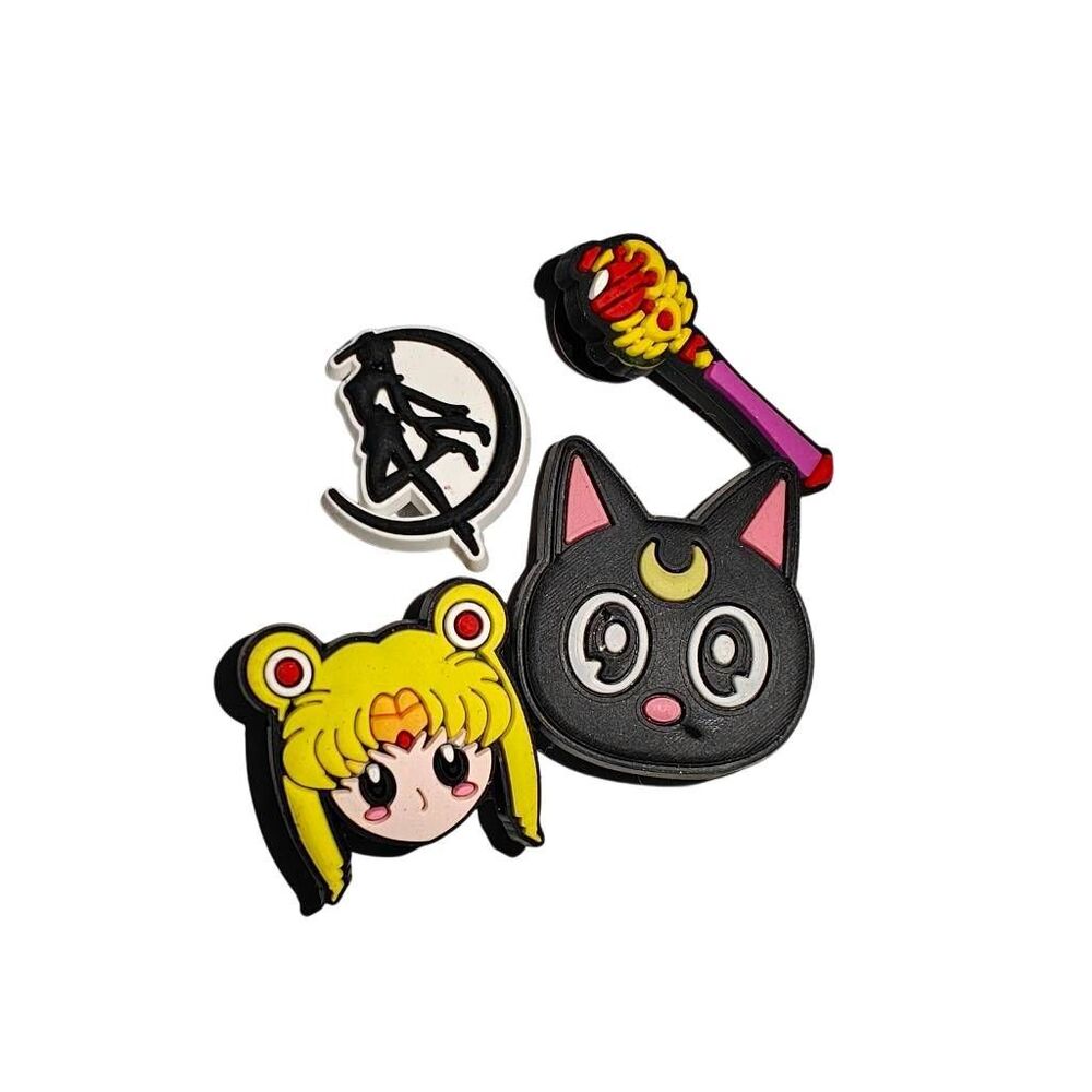 Sailor Moon 4 Piece Croc Charm Bundle